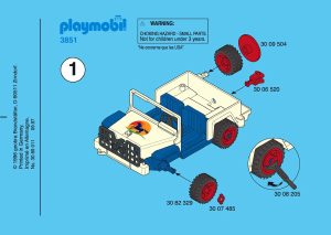 Handleiding Playmobil set 3851 Farm Paardentransport