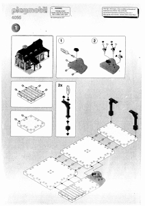 Manuale Playmobil set 4055 Farm Megaset fattoria