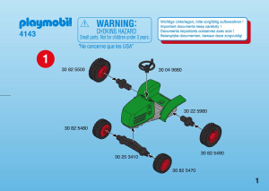 Mode d’emploi Playmobil set 4143 Farm Tracteur