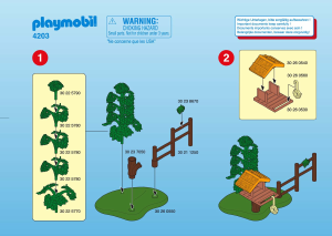 Brugsanvisning Playmobil set 4203 Farm Fuglehus