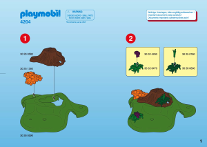 Manual Playmobil set 4204 Farm Forest animals with cave