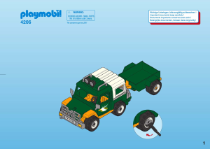 Manual Playmobil set 4206 Farm Forest truck