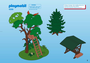 Brugsanvisning Playmobil set 4208 Farm Skov med udkigspost