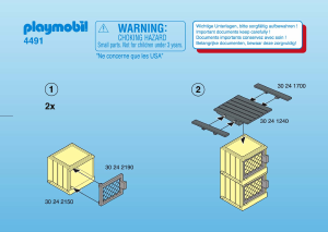 Bedienungsanleitung Playmobil set 4491 Farm Hasenstall