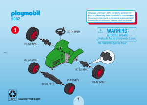 Manual Playmobil set 5062 Farm Pony trailer