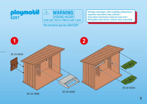 Manual de uso Playmobil set 6207 Farm Casita de gallinas