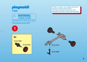 Manuale Playmobil set 7439 Farm Rimorchi per trattore