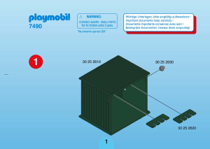 Mode d’emploi Playmobil set 7490 Farm Cabane et outils de jardinage