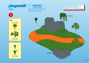 Manuale Playmobil set 7494 Farm Ambiente di bosco