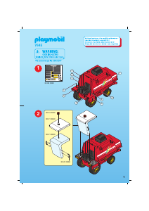 Instrukcja Playmobil set 7645 Farm Kombajn