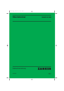 Bedienungsanleitung Zanker KE 6050 Trockner