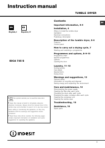 Manual de uso Indesit IDCA 735 S Secadora