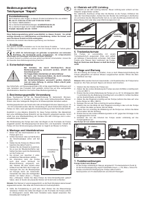Bedienungsanleitung Esotec Napoli Teichpumpe