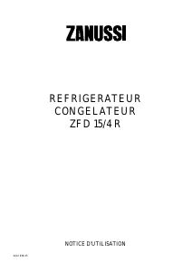 Mode d’emploi Zanussi ZFD 15/4 R Réfrigérateur combiné