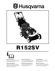 Bruksanvisning Husqvarna R 152SV Gräsklippare