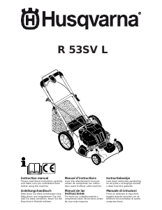 Bruksanvisning Husqvarna R 53SV L Gräsklippare