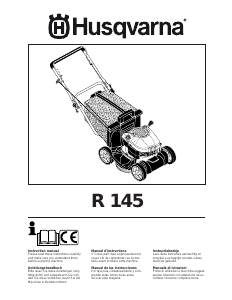 Manuale Husqvarna R 145 Rasaerba