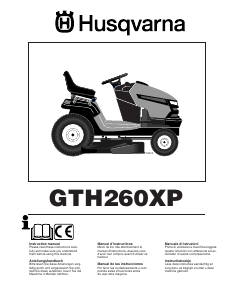 Manual de uso Husqvarna GTH260XP Cortacésped