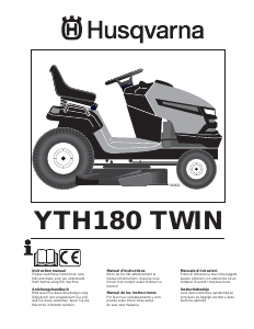 Bruksanvisning Husqvarna YTH180TWIN Gräsklippare