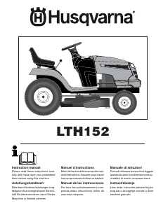 Bruksanvisning Husqvarna LTH152 Gräsklippare