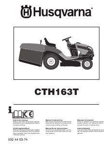 Manual de uso Husqvarna CTH163T Cortacésped