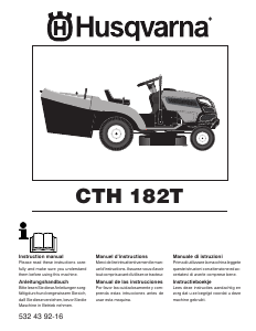 Manuale Husqvarna CTH182T Rasaerba