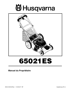 Manual Husqvarna 65021ES Lawn Mower