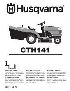 Manual de uso Husqvarna CTH141 Cortacésped