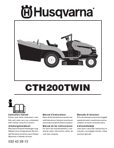 Manual de uso Husqvarna CTH200TWIN Cortacésped