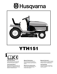 Manual de uso Husqvarna YTH151 Cortacésped