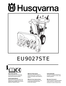Manual de uso Husqvarna EU9027STE Soplador de nieve