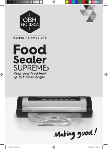 Manual OBH Nordica 7949 Supreme Vacuum Sealer