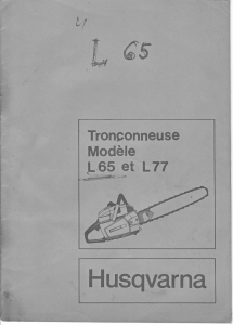 Mode d’emploi Husqvarna L 77 Tronçonneuse