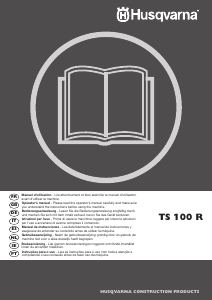 Manual Husqvarna TS 100 R Serra de mesa
