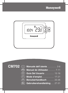 Manual de uso Honeywell CM702 Termostato