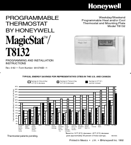 Handleiding Honeywell T8132 MagicStat Thermostaat