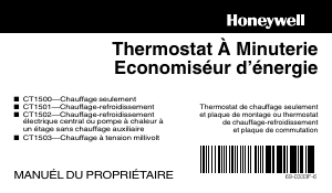 Mode d’emploi Honeywell CT1501 Thermostat