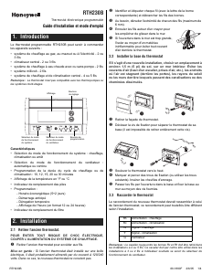 Mode d’emploi Honeywell RTH230B Thermostat