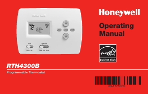 Manual de uso Honeywell RTH4300B Termostato