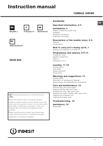 Bedienungsanleitung Indesit IDCE 845 Trockner