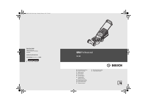 Manual de uso Bosch GRA 53 Professional Cortacésped