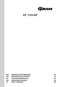 Manual Gram KF 1125-90/1 Refrigerator