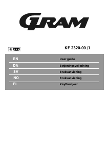 Handleiding Gram KF 2320-00/1 Koel-vries combinatie