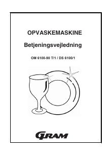 Brugsanvisning Gram DS 6100/1 Opvaskemaskine