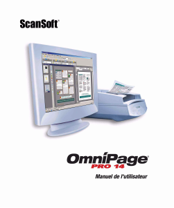 Mode d’emploi Scansoft Omnipage Pro 14