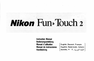 Manual de uso Nikon Fun Touch 2 Cámara
