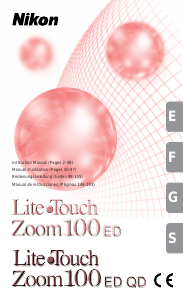Manual Nikon Lite Touch Zoom 100ED Camera