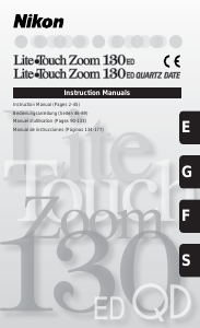 Manual Nikon Lite Touch Zoom 130ED Camera