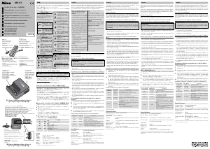 Bedienungsanleitung Nikon MH-53 Akkuladegerät