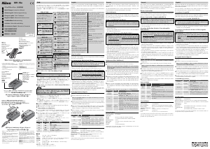 Manuale Nikon MH-18a Caricabatterie